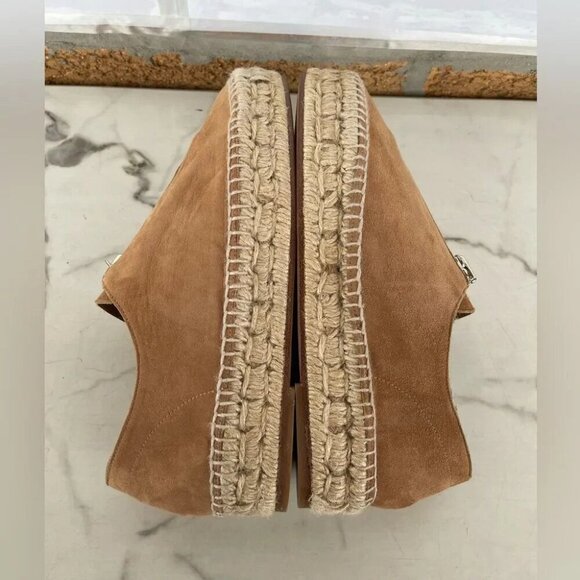 Alexander Wang Tan Devon Suede Espadrille Flats 37 - Picture 11 of 14
